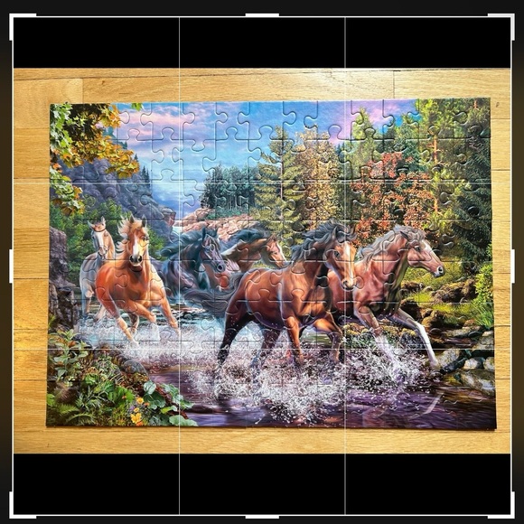 Ravensburger Rushing River Horses 100-piece jigsaw puzzle 🧩 - Picture 3 of 3